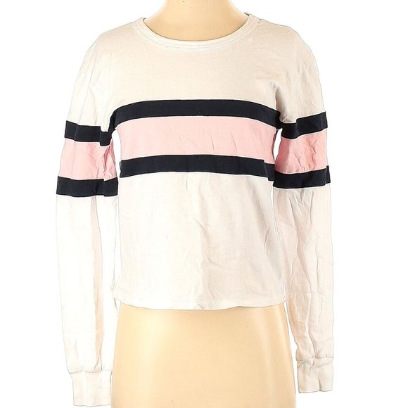 Vintage Y2K Abercrombie & Fitch Cropped Oversized Long Sleeve Tee - S - Picture 1 of 8